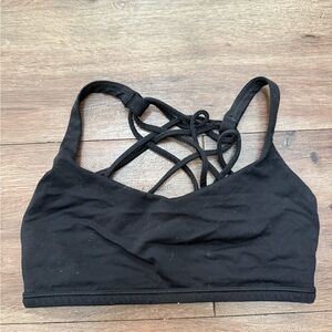 Lululemon Athletica Black Strappy Sports Bra